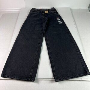 Levi's Jeans Women's 27x30* 94 Mid Rise Baggy Wide Leg Black Cotton Denim Tag 24